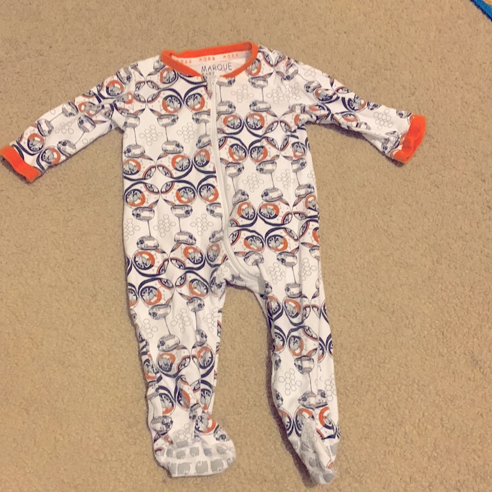 Star Wars Baby Footed Onesie